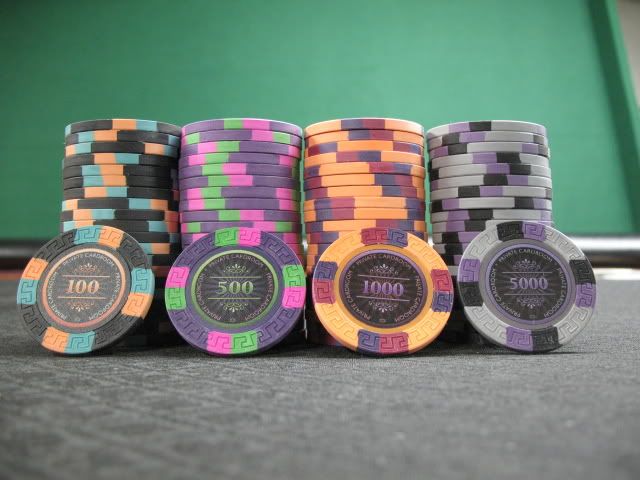 Clay poker chips target