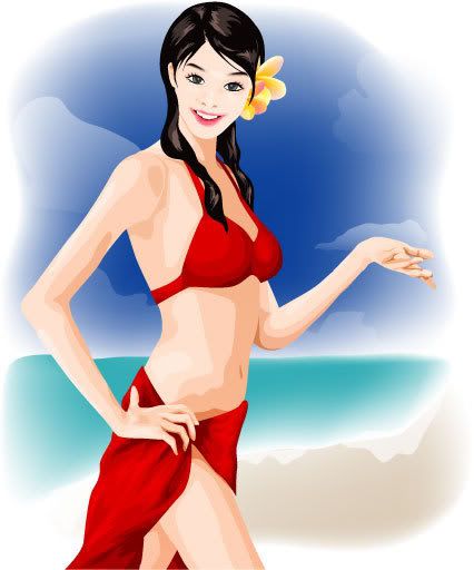girl on the beach girl on the beach