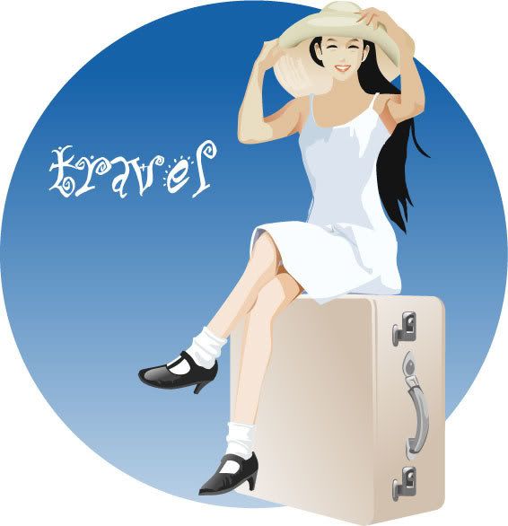 girl preparing to go to a vacancy