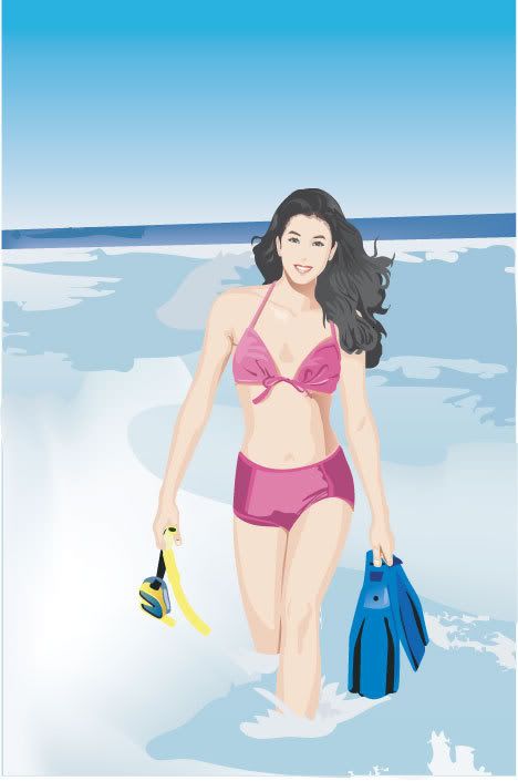 054 Converted vector photo 054 Converted vector Free Vector Graphics Surfers