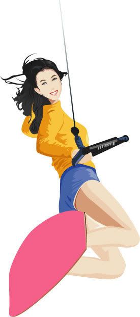 056 Converted vector photo 056 Converted vector Free Vector Graphics Surfers