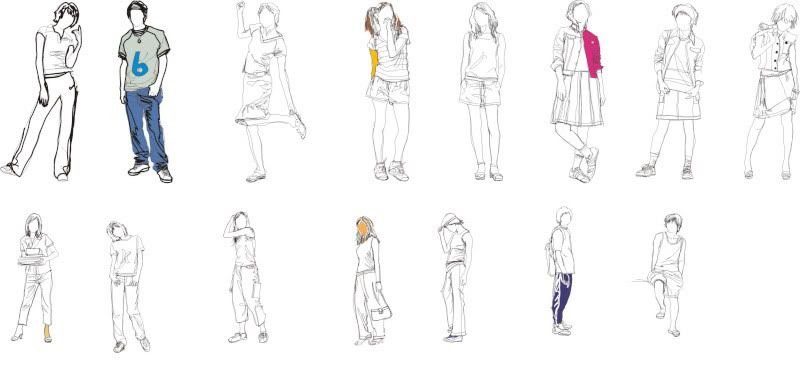 people sketches drawing