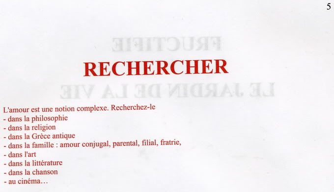 L'AMOUR-RECHERCHER