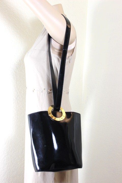 celine leather bucket bag