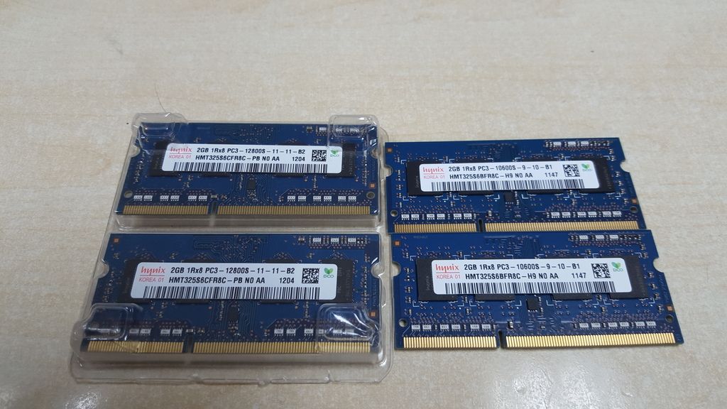 HCM- Bán 4 DDR3 laptop x2gb hynix