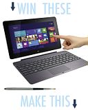Giveaway: Windows 8 Tablet, Keyboard Dock and Stylus Brush
