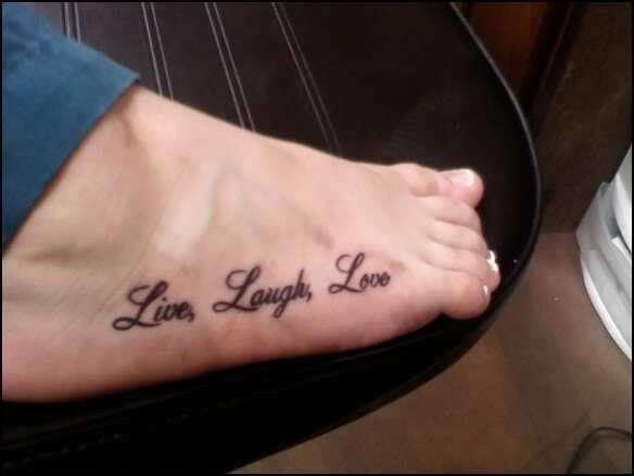 live laugh love quotes tattoos. live love laugh tattoos.