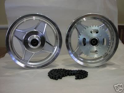 Honda ct70 chrome wheels #4