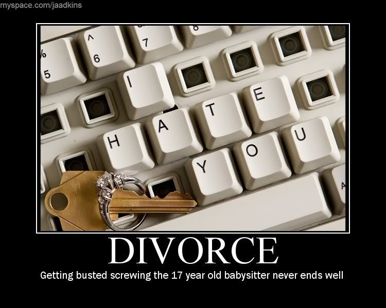 Divorce - Motivational Poster