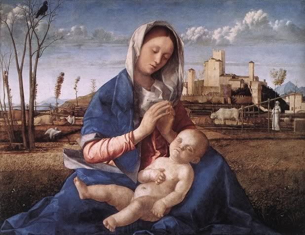 GBelliniMadinLand.jpg Madonna and Child in a Landscape, Giovanni Bellini, 1505 image by LatinaPuella
