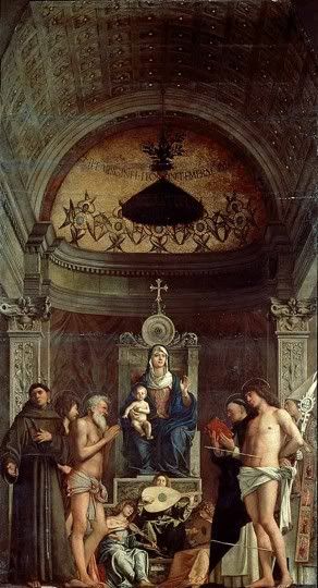 GBelliniSanGiobbeAlt.jpg San Giobbe Altarpiece, Giovanni Bellini, 1480 image by LatinaPuella