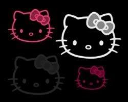  Kitty Wallpaper on Black Hello Kitty Background Graphics Code   Black Hello Kitty