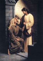 Jesus heals a blind man Pictures, Images and Photos
