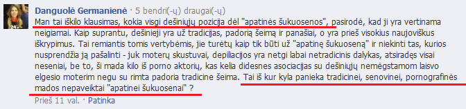FB Blogeris Zeppelinus 2012-06-17 įrašas 'Plikos mergos pramoga?' 2012-06-27 d Danguolės Germanienės komentaras http://i224.photobucket.com/albums/dd115/zeppelinus/danguole_germaniene.png