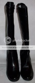 WOMENS 9 W NATURALIZER BOOTS Leisure BLACK SMOOTH  