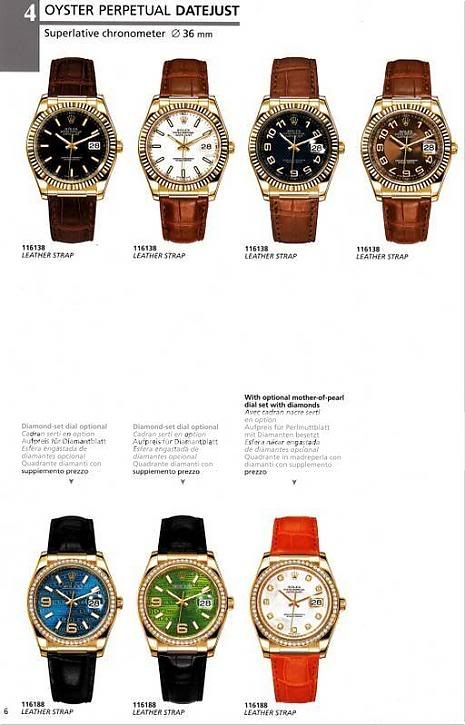 Anybody have a Scan of the Datejust dial colors? - Rolex Forums - Rolex ...