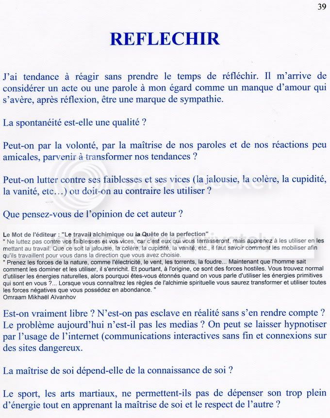 LA MAITRISE DE SOI