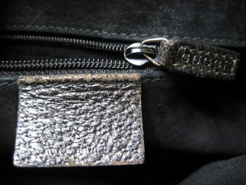 Vintage Gucci Black Leather w/ Bamboo Handle Hobo Bag  