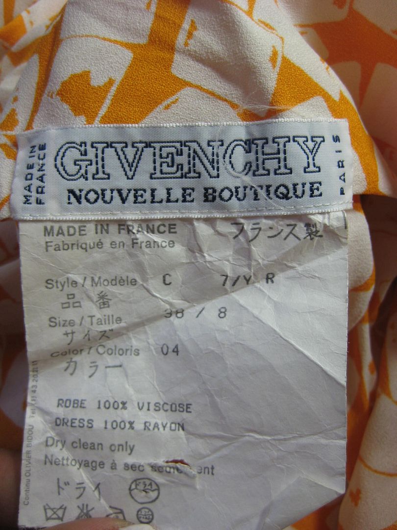 Givenchy Nouvelle Boutique Sexy Back Vintage Dress 8 9  