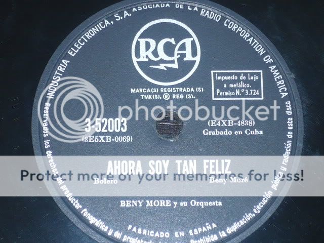 CUBA 78 rpm RECORD RCA Victor BENY MORE Y SU ORQUESTA  