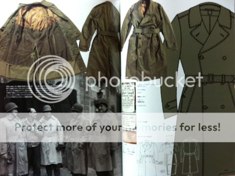 40s Vintage Military Workwear Book Denim Overall Trench Coat Burberry 