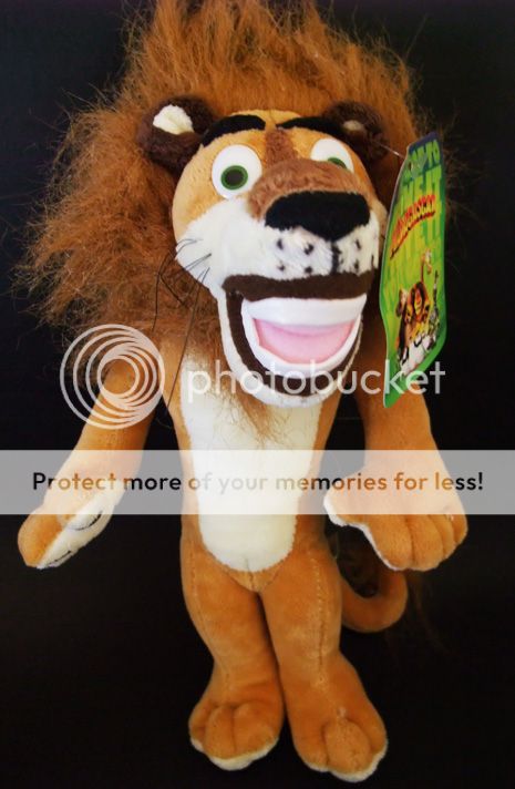 Rare Madagascar Alex The Lion 10 Plush Toy ~ New  