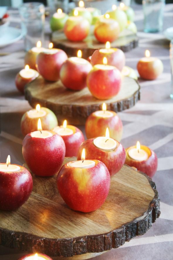 Apple Tealight Candles by Little Green Notebook