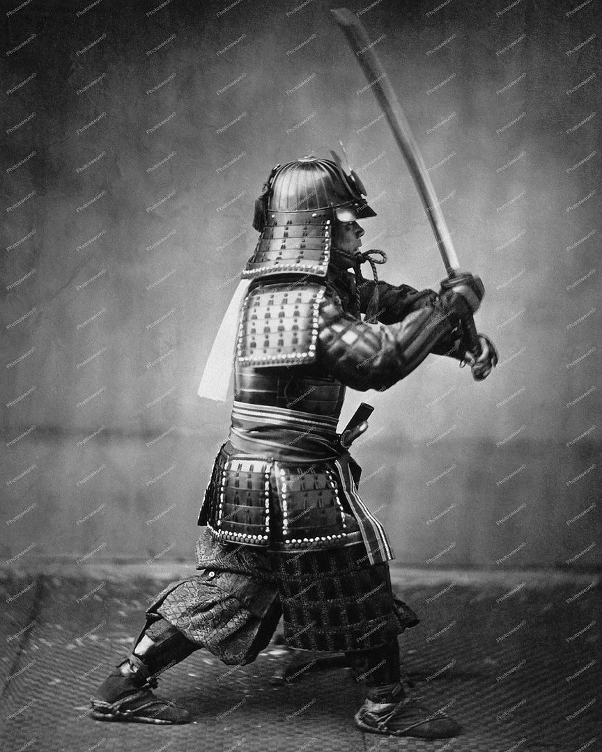  photo Samurai with sword1860gs2.jpg