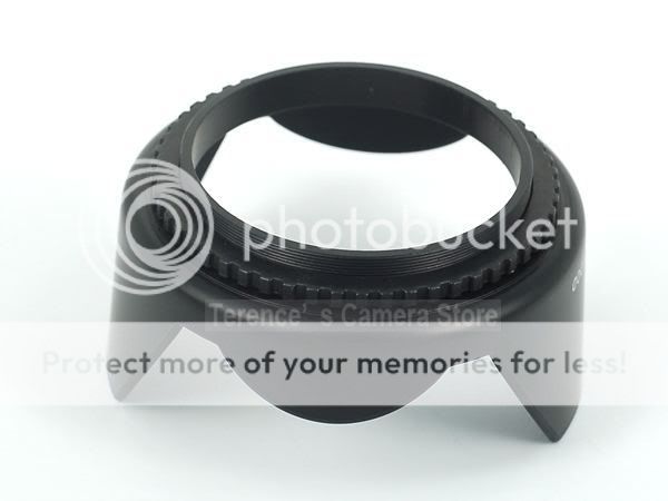 52mm Petal Shaped Lens Hood Nikon D5100 D3000 18 55 VR  