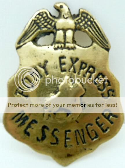 PONY EXPRESS Badge old west police Cowboy Badges 5  